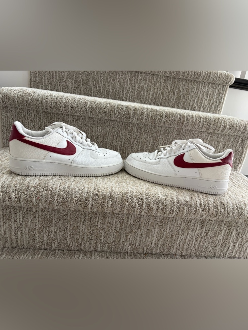 Nike Air Force 1 Low 'White Team Red' Sneakers. Men’s size 10. - Picture 5 of 10